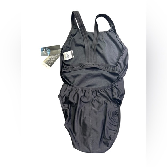 SPEEDO PRO LT womens black one piece swim competition athletic racing swimsuit - Picture 5 of 5